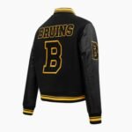 NHL Retro Classic Rib Boston Bruins Varsity Jacket