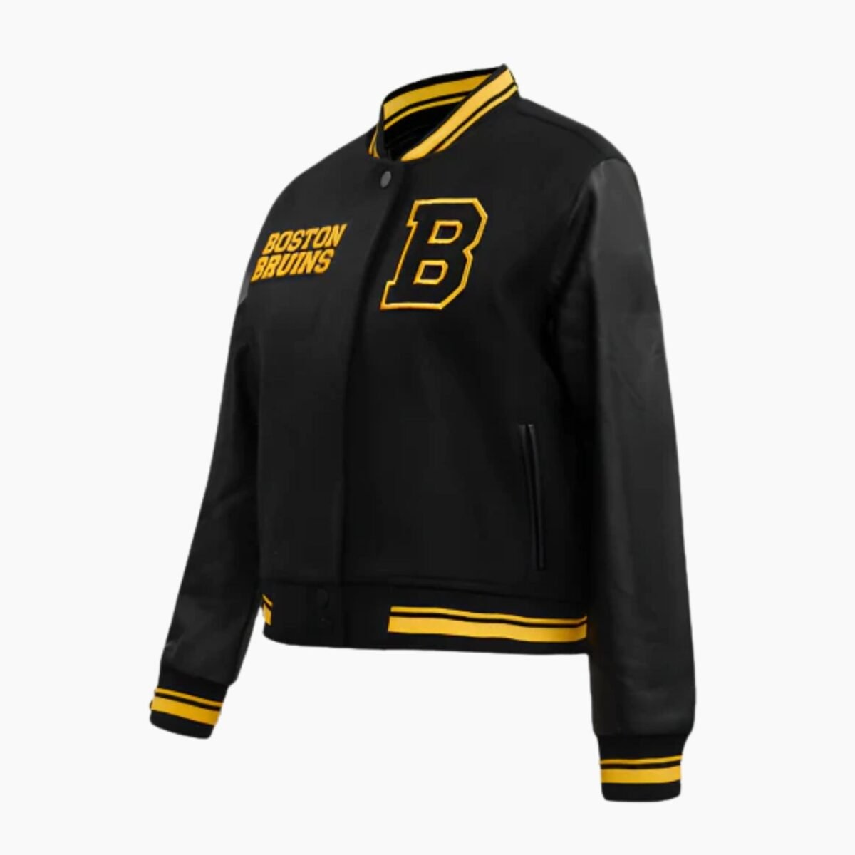 NHL Retro Classic Rib Boston Bruins Varsity Jacket