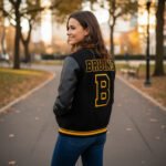 NHL Retro Classic Rib Boston Bruins Varsity Jacket