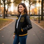 NHL Retro Classic Rib Boston Bruins Varsity Jacket