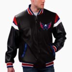 NHL Washington Capitals Leather Jacket