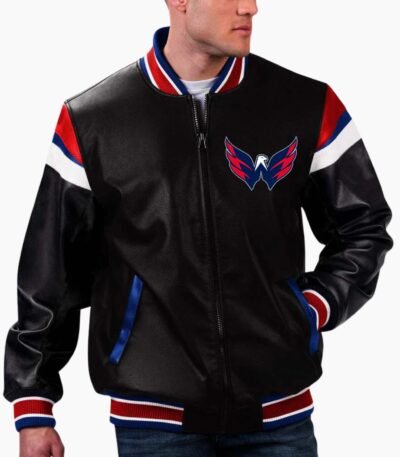 NHL Washington Capitals Leather Jacket
