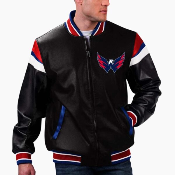 NHL Washington Capitals Leather Jacket