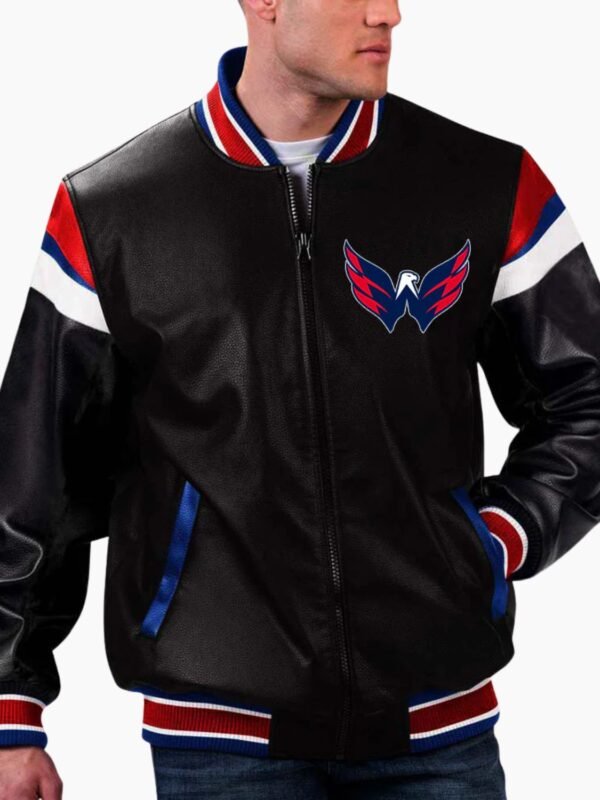 NHL Washington Capitals Leather Jacket