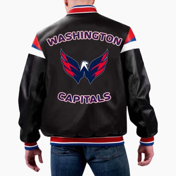 NHL Washington Capitals Leather Jacket