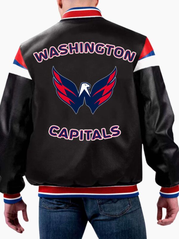 NHL Washington Capitals Leather Jacket