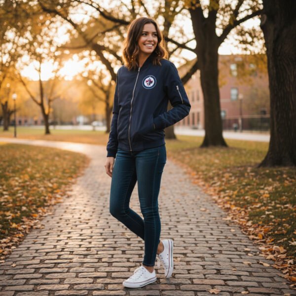 NHL Winnipeg Jets Nylon Varsity Jacket