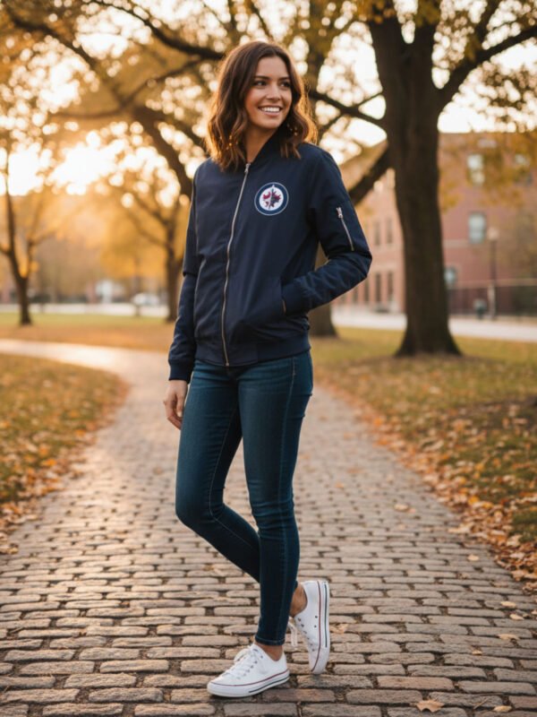 NHL Winnipeg Jets Nylon Varsity Jacket