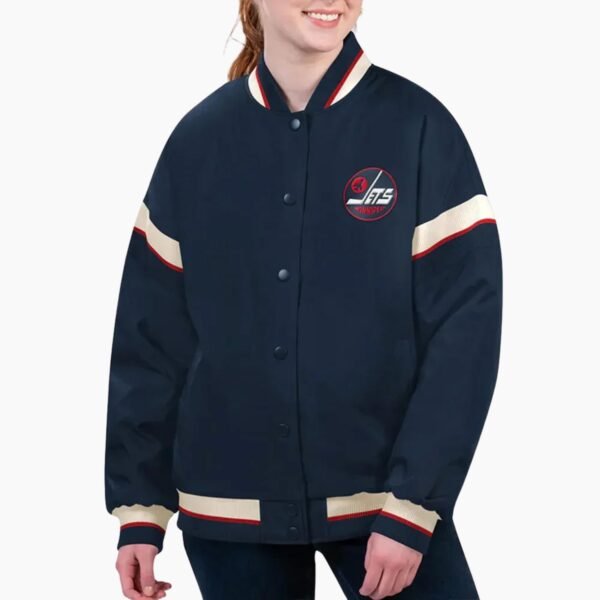 NHL Winnipeg Jets Satin Varsity Jacket