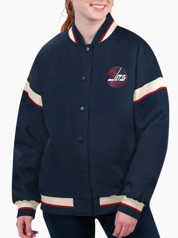 NHL Winnipeg Jets Satin Varsity Jacket