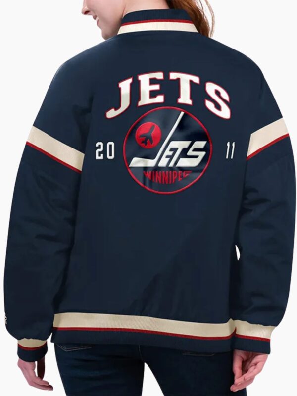 NHL Winnipeg Jets Satin Varsity Jacket