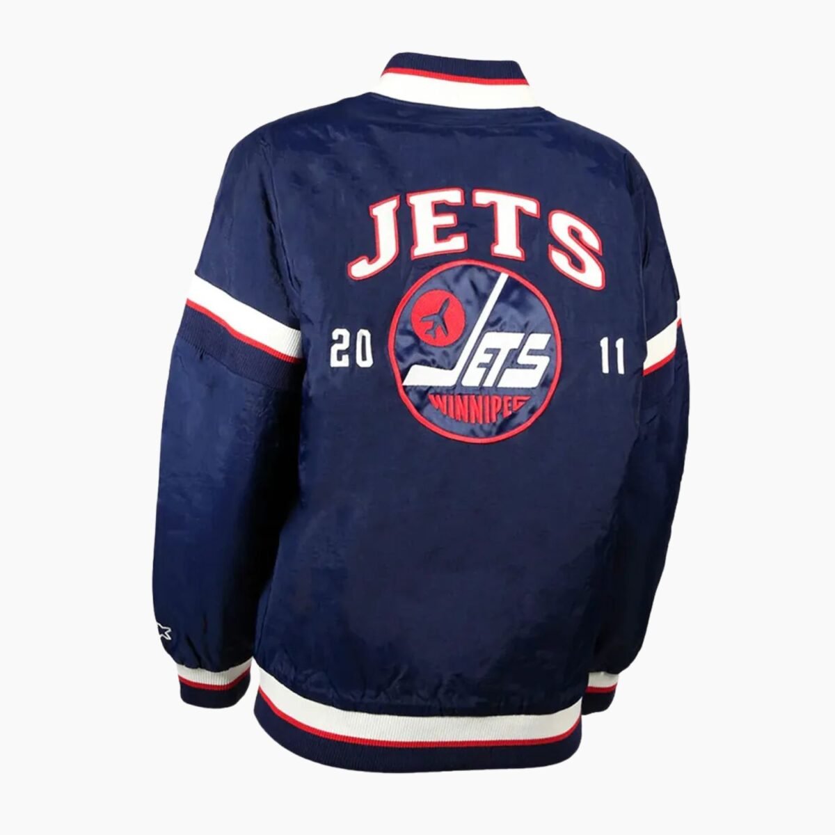 NHL Winnipeg Jets Satin Varsity Jacket