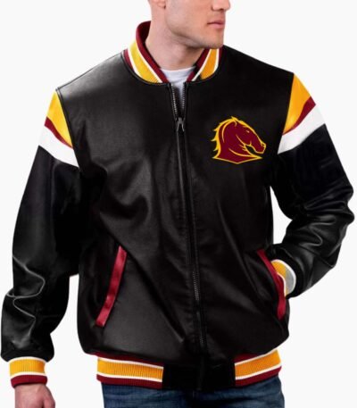 NRL Brisbane Broncos Leather Jacket