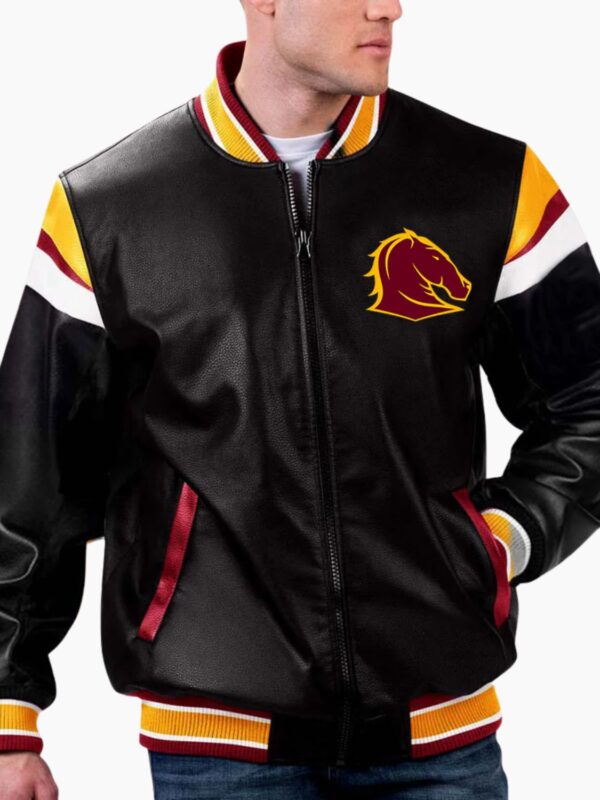 NRL Brisbane Broncos Leather Jacket