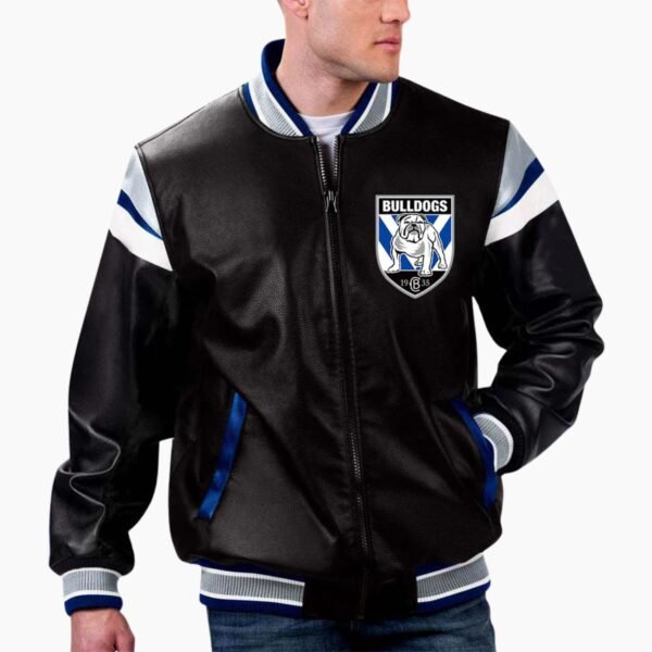 NRL Canterbury Bankstown Bulldogs Leather Jacket