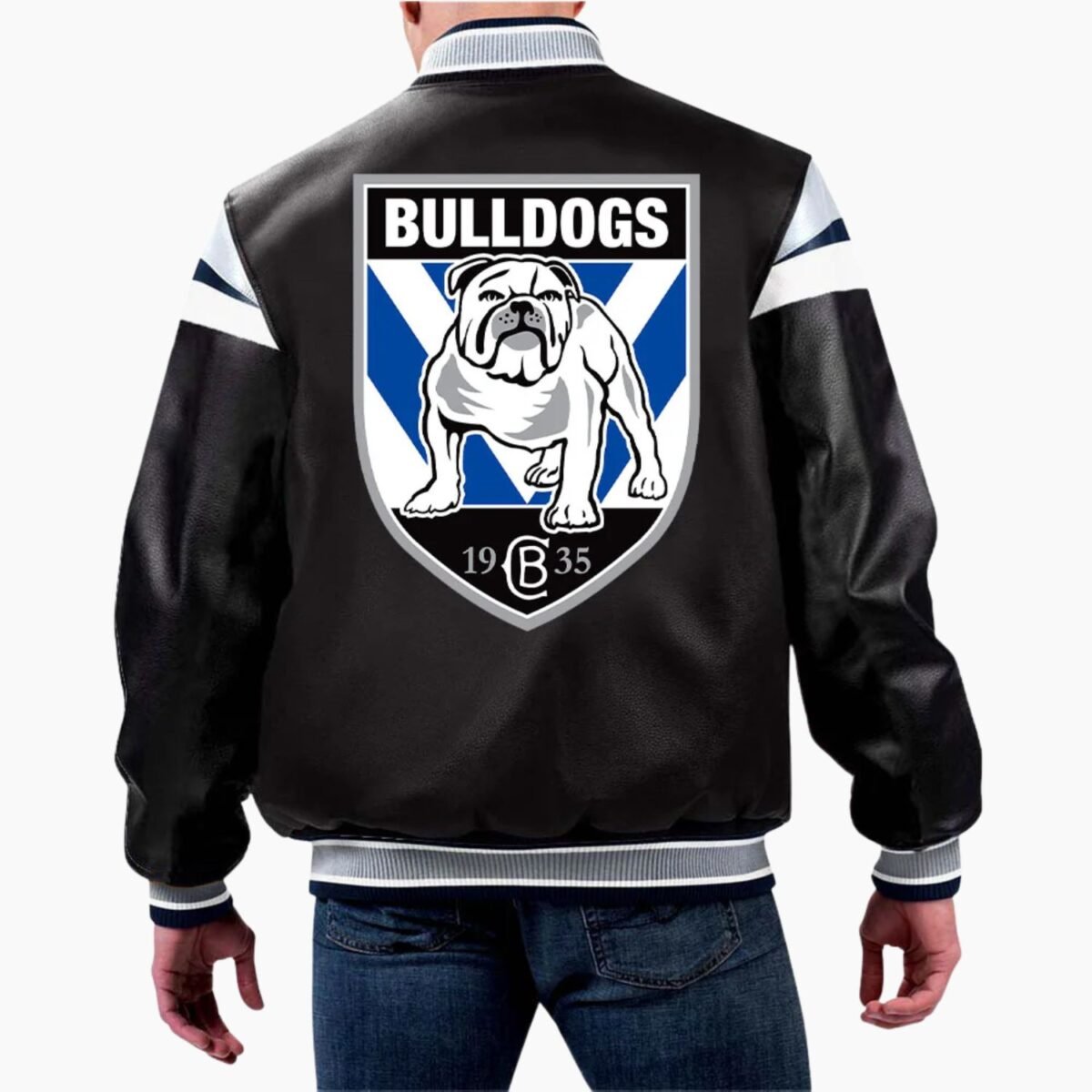 NRL Canterbury Bankstown Bulldogs Leather Jacket