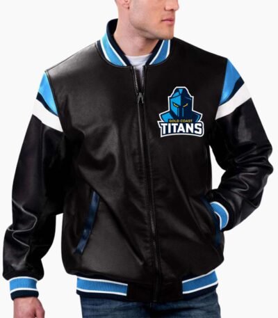 NRL Gold Coast Titans Leather Jacket