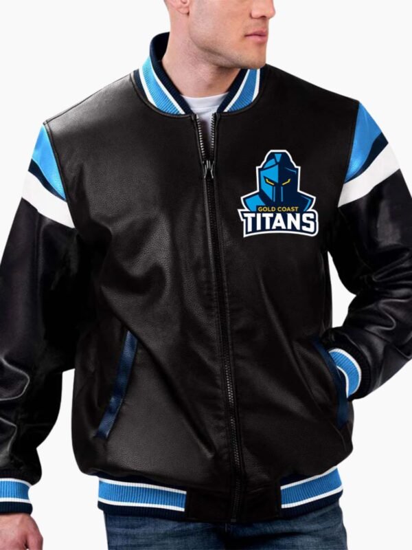NRL Gold Coast Titans Leather Jacket