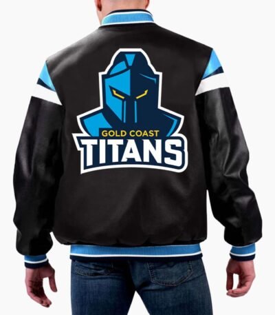 NRL Gold Coast Titans Leather Jacket