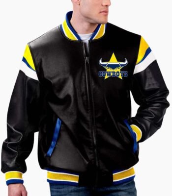 NRL North Queensland Cowboys Leather Jacket