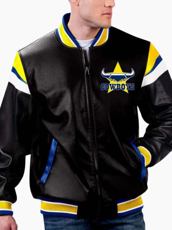 NRL North Queensland Cowboys Leather Jacket