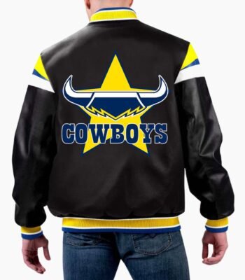 NRL North Queensland Cowboys Leather Jacket