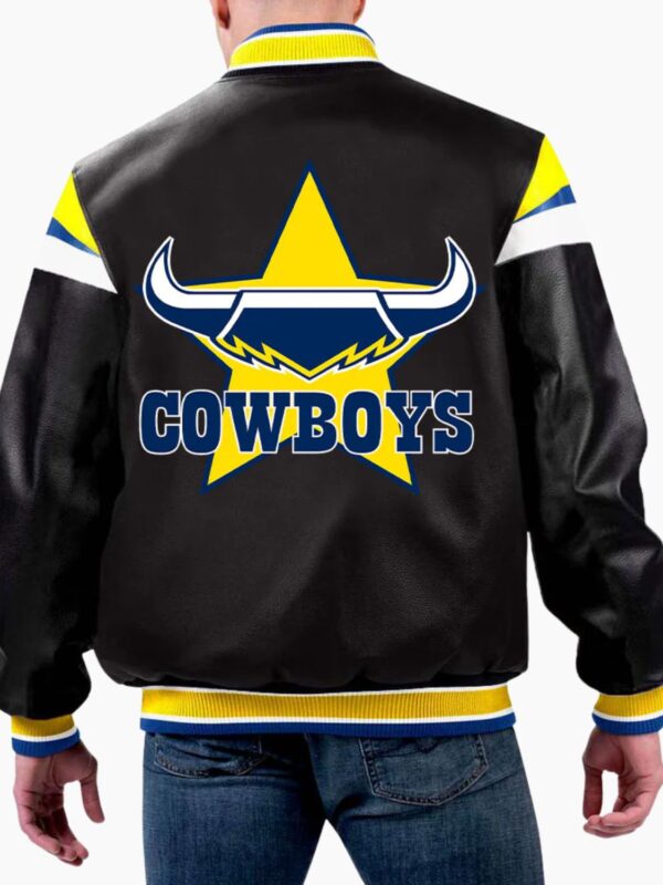 NRL North Queensland Cowboys Leather Jacket