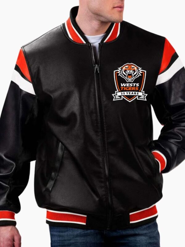 NRL Wests Tigers Leather Jacket