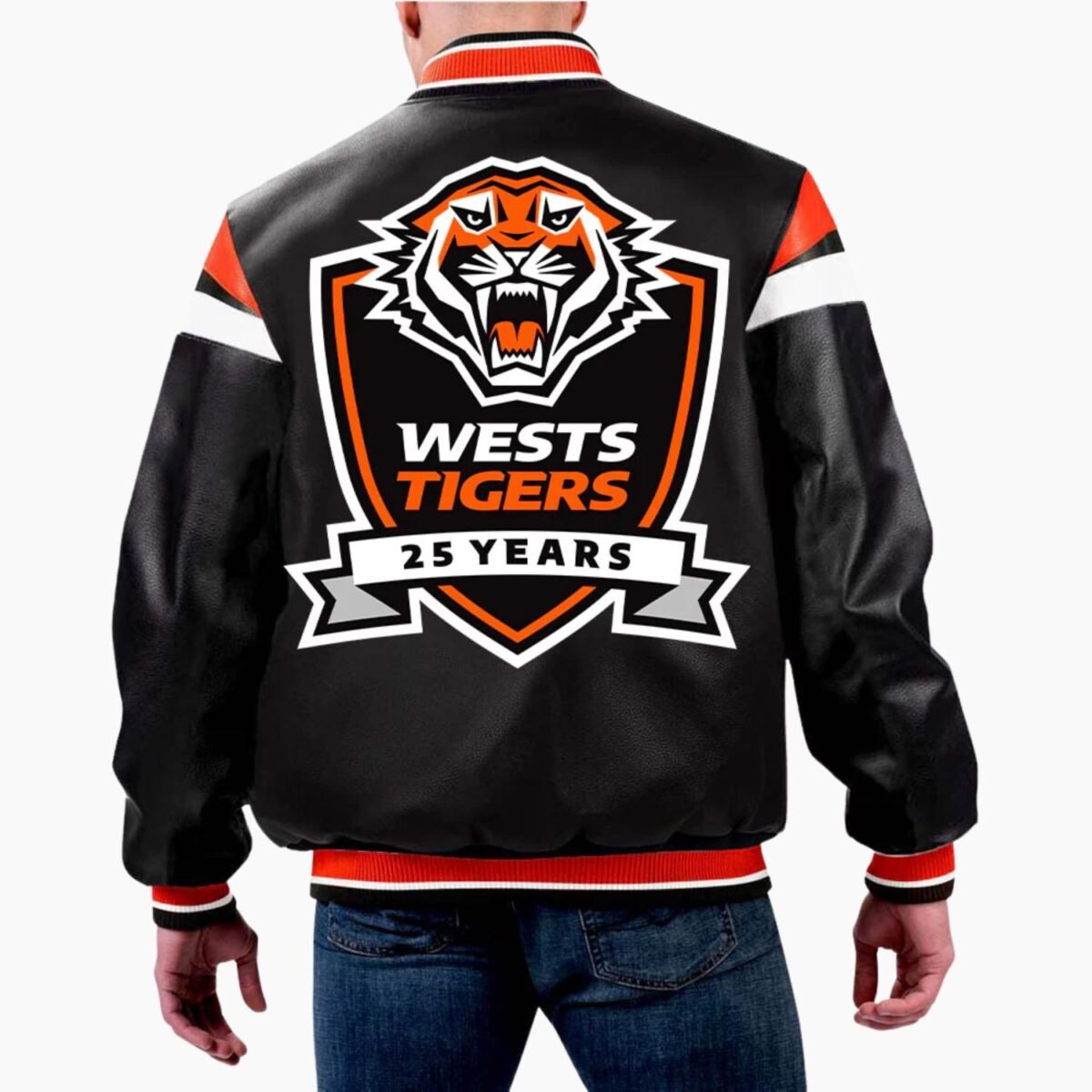 NRL Wests Tigers Leather Jacket