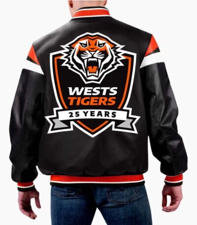 NRL Wests Tigers Leather Jacket