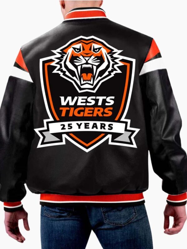 NRL Wests Tigers Leather Jacket