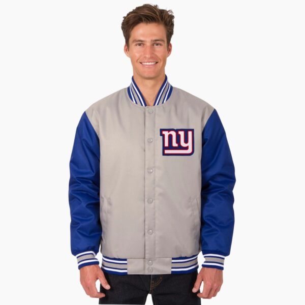 New York Giants NFL Mens Poly Twill Jacket