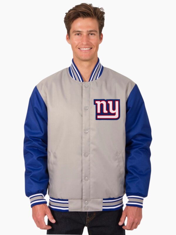 New York Giants NFL Mens Poly Twill Jacket