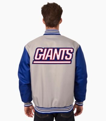 New York Giants NFL Mens Poly Twill Jacket