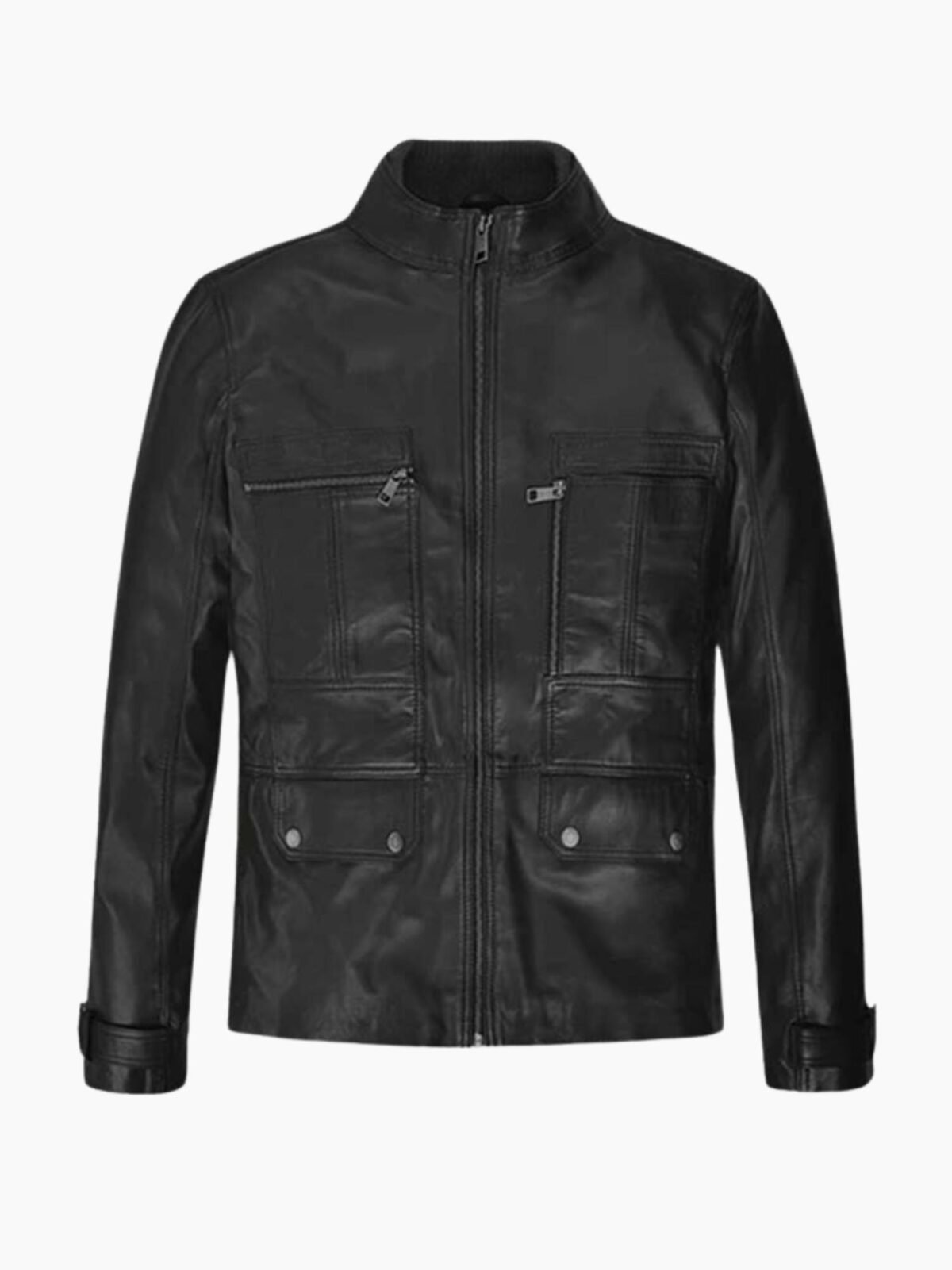 Paul Wesley The Vampire Diaries Black Leather Jacket