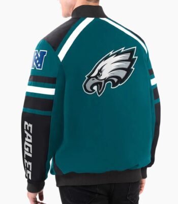 Philadelphia Eagles Power Forward Racing Full Snap Jacket