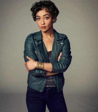 Preacher S01 Tulip O'hare Teal Leather Jacket