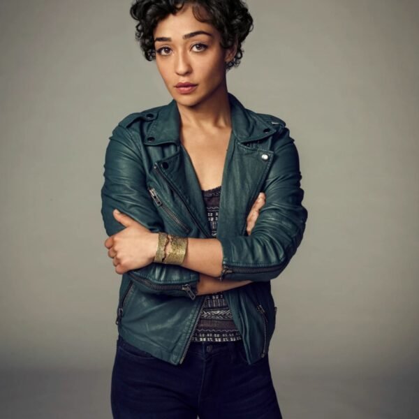 Preacher S01 Tulip O'hare Teal Leather Jacket