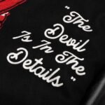 Saint Michael Devil Black Varsity Jacket