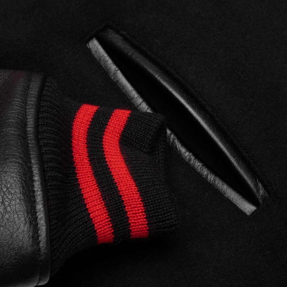 Saint Michael Devil Black Varsity Jacket