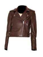 Sidney Prescott Scream Brown Leather Jacket