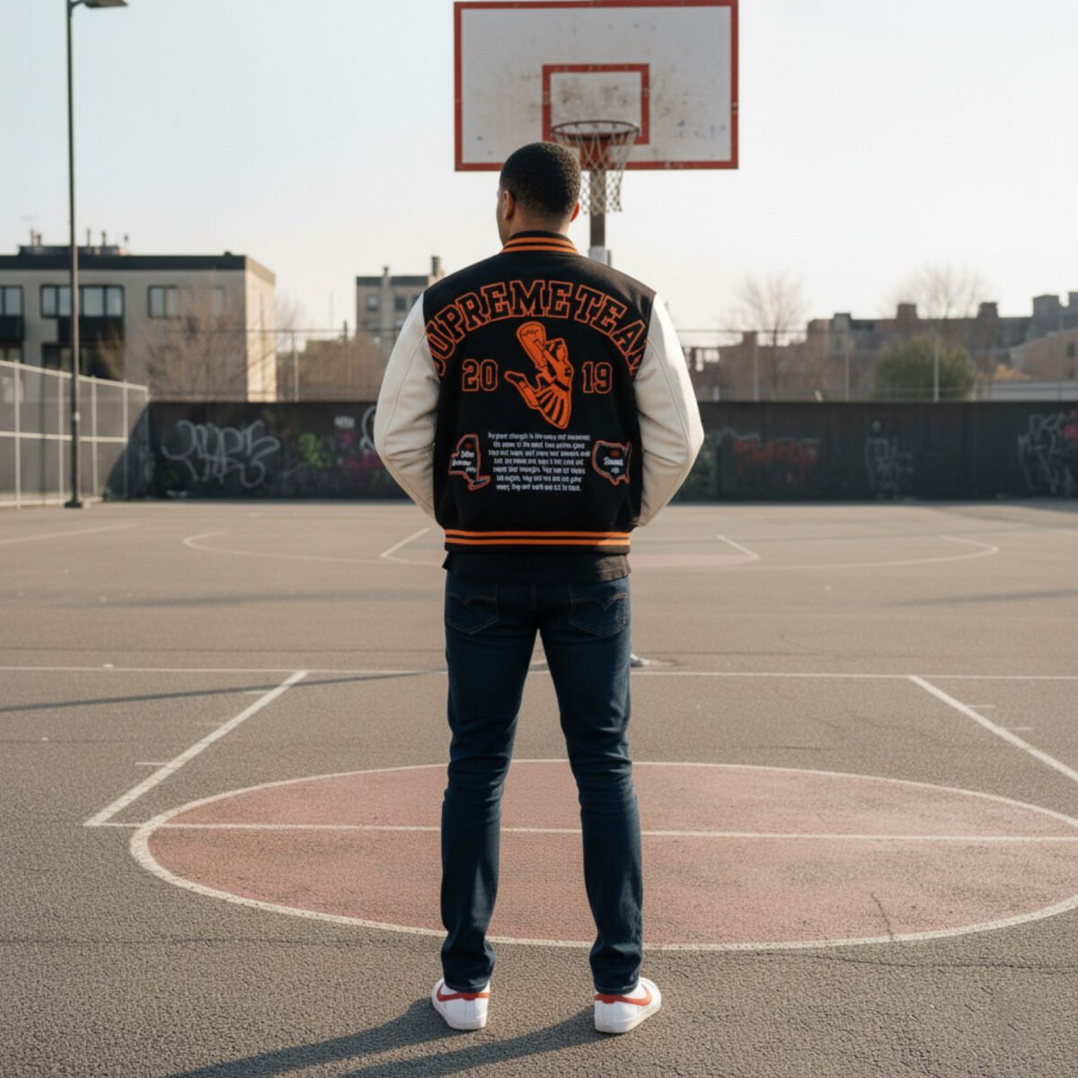 Supreme Team 2019 Black Varsity Jacket