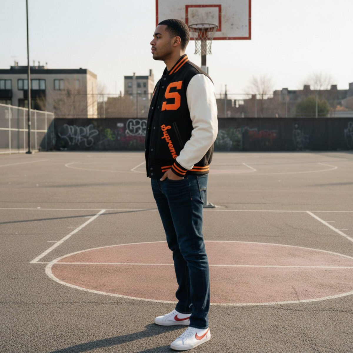 Supreme Team 2019 Black Varsity Jacket
