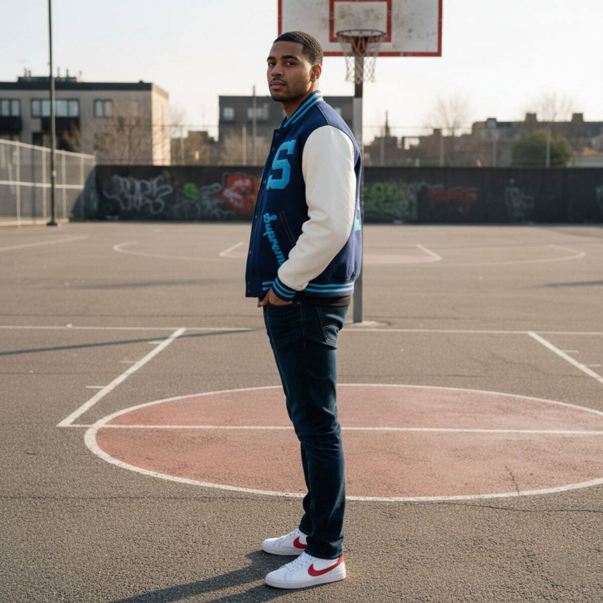 Supreme Team 2019 Blue Varsity Jacket