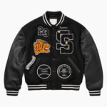 Supreme Tiger Black Varsity Jacket