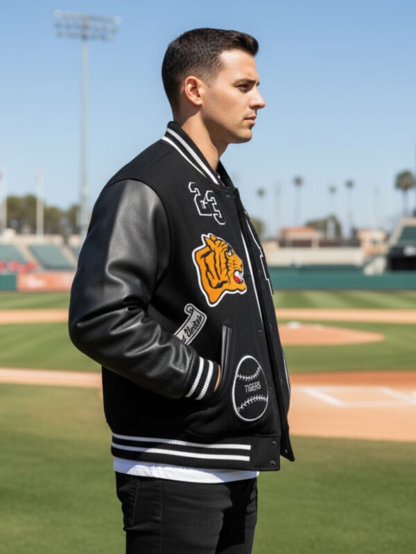 Supreme Tiger Black Varsity Jacket