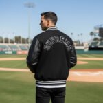 Supreme Tiger Black Varsity Jacket