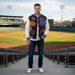 Supreme Tiger Brown Varsity Jacket