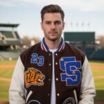 Supreme Tiger Brown Varsity Jacket