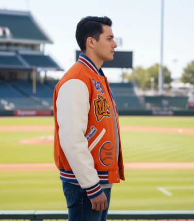 Supreme Tiger Orange Varsity Jacket